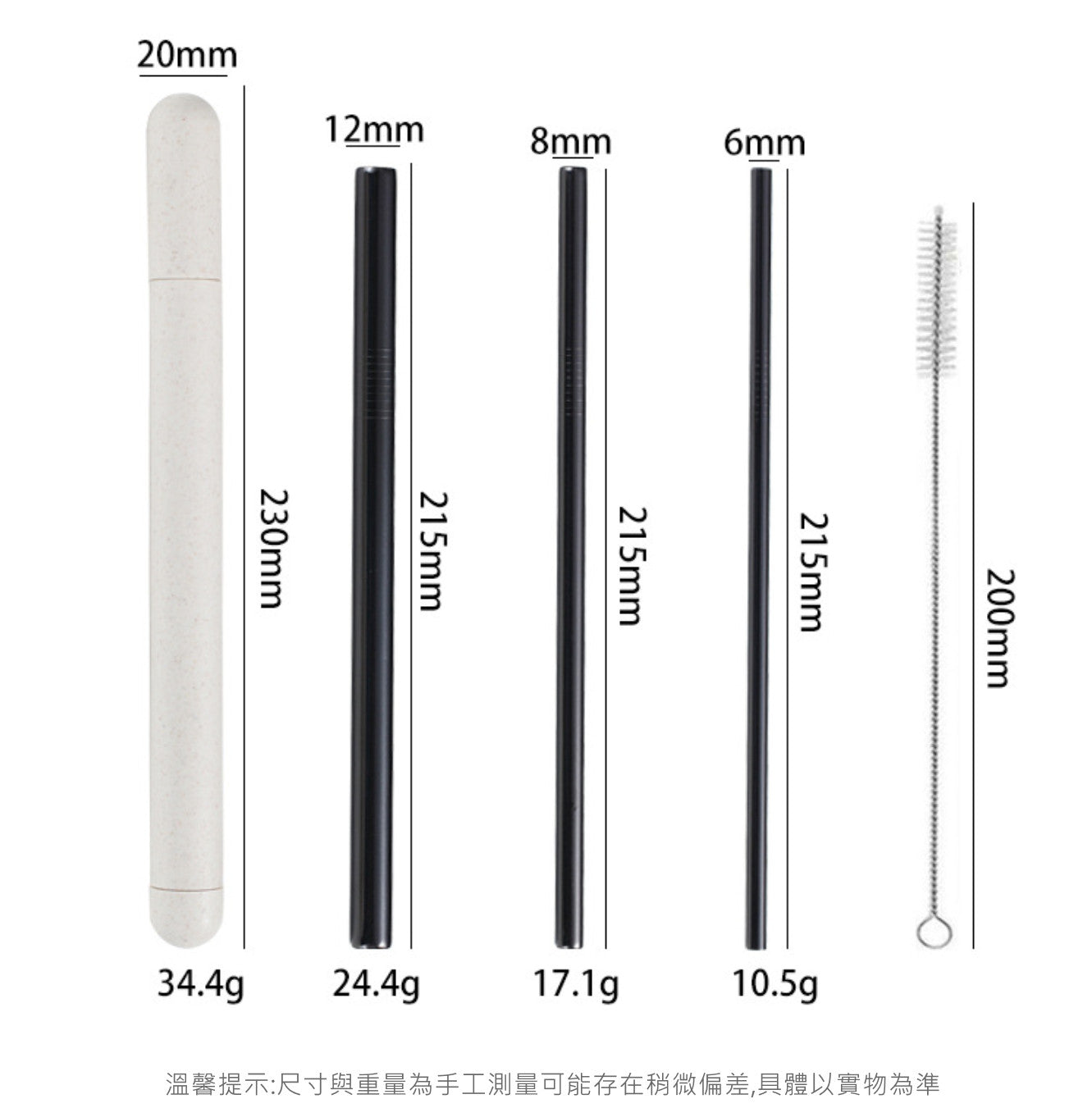 Custom Logo Eco-friendly Wheat Storage Box Stainless Steel Straw Set | Premium Corporate Gifts and Custom Gifts