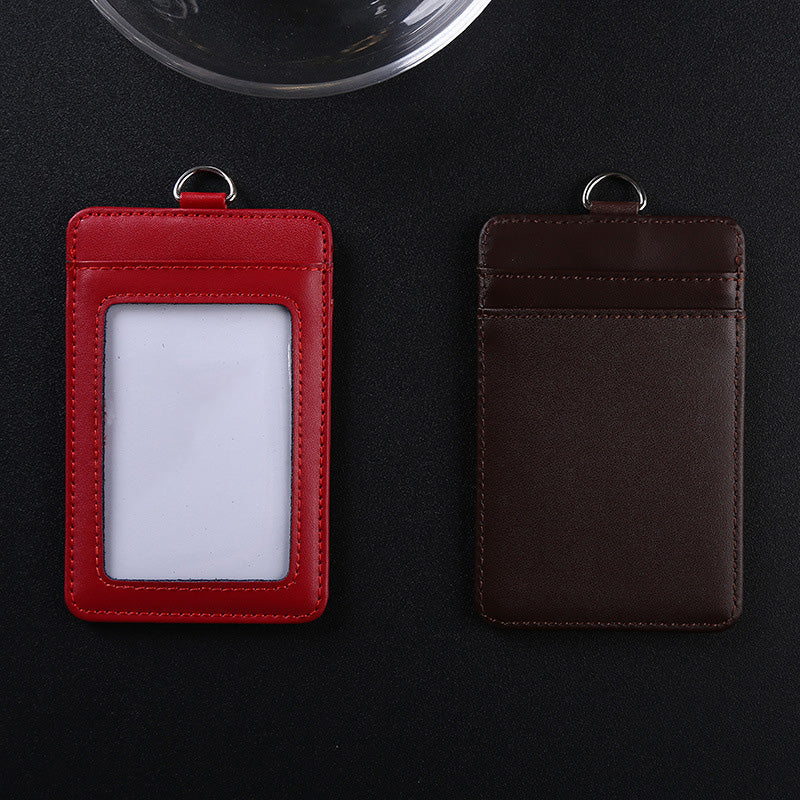 Custom Logo Glossy leather lanyard ID case | Premium Corporate Gifts and Custom Gifts