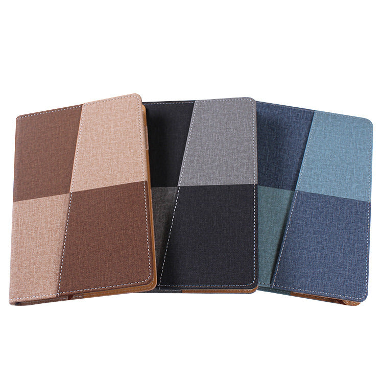 Custom Logo spliced cloth pattern business notebook | Premium Corporate Gifts and Custom Gifts