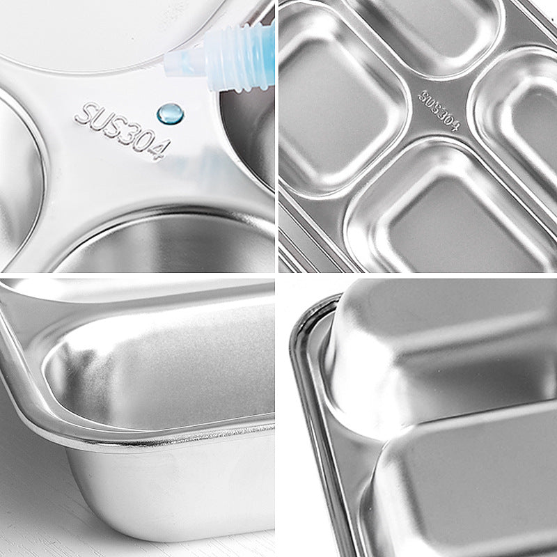 Custom Logo Stainless Steel Dinner Plate Set with Lid | Premium Corporate Gifts and Custom Gifts