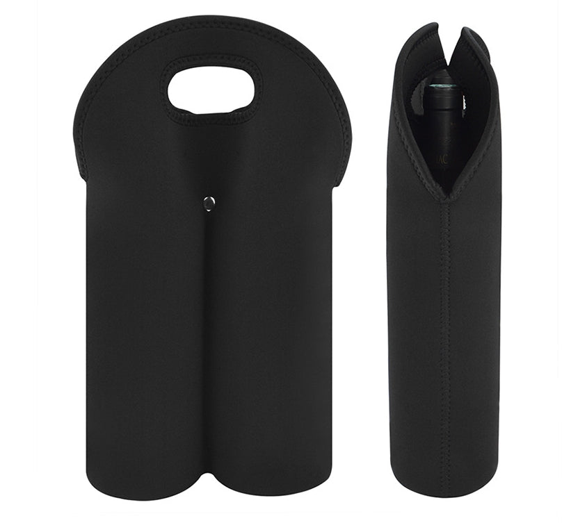 Custom Logo Diving Cloth Red Wine Protective Double Cup Sleeve | Premium Corporate Gifts and Custom Gifts