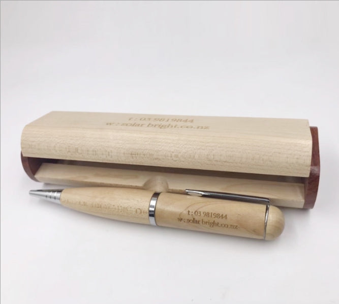 Custom Logo Wooden USB Pen Set | Premium Corporate Gifts and Custom Gifts