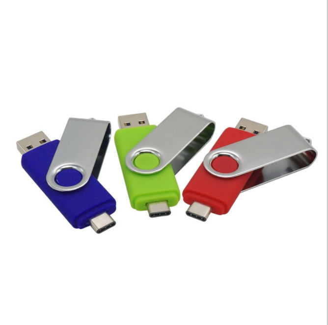 Custom Logo Mobile phone and computer dual-purpose rotating flash drive | Premium Corporate Gifts and Custom Gifts