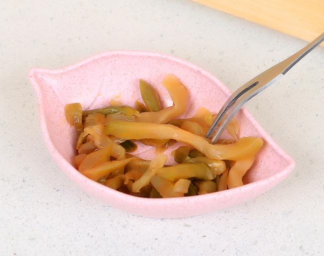 Custom Logo Wheat leaf-shaped sauce plate | Premium Corporate Gifts and Custom Gifts