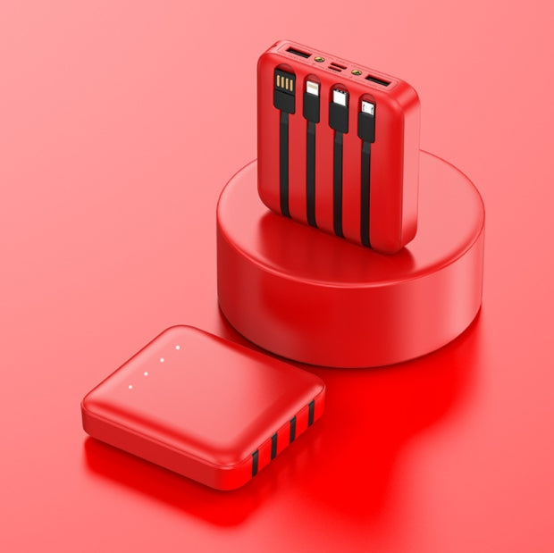 Custom Logo Square Multi-Wire Power Bank | Premium Corporate Gifts and Custom Gifts