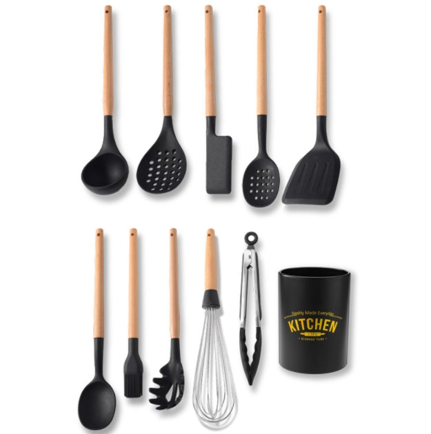 Custom Logo Kitchen utensils and tableware set of eleven pieces | Premium Corporate Gifts and Custom Gifts