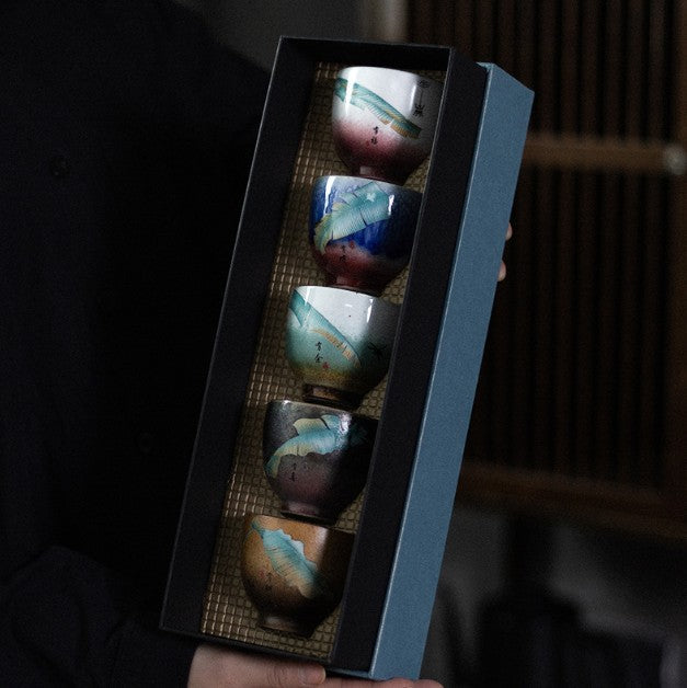 Custom Logo Japanese Teacup Gift Box Set | Premium Corporate Gifts and Custom Gifts