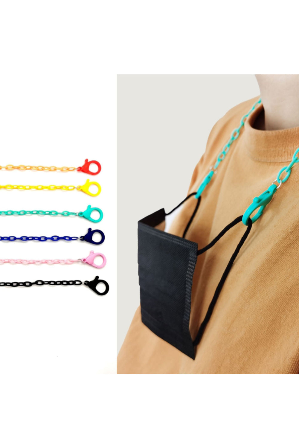 Custom Logo Korean Candy Color Acrylic Mask Chain Anti-Loss Mask Chain | Premium Corporate Gifts and Custom Gifts
