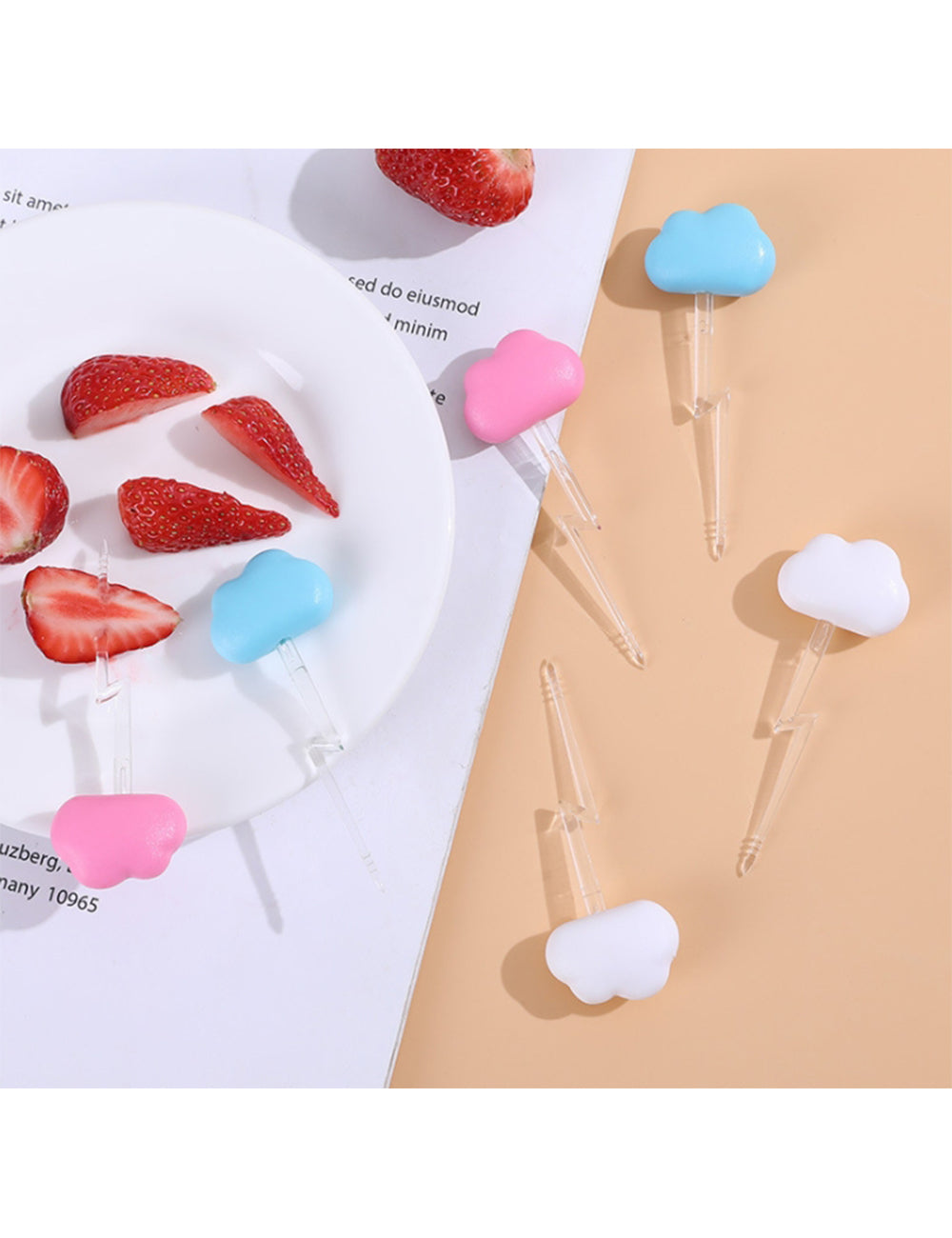 Custom Logo Cute cloud-shaped fork | Premium Corporate Gifts and Custom Gifts