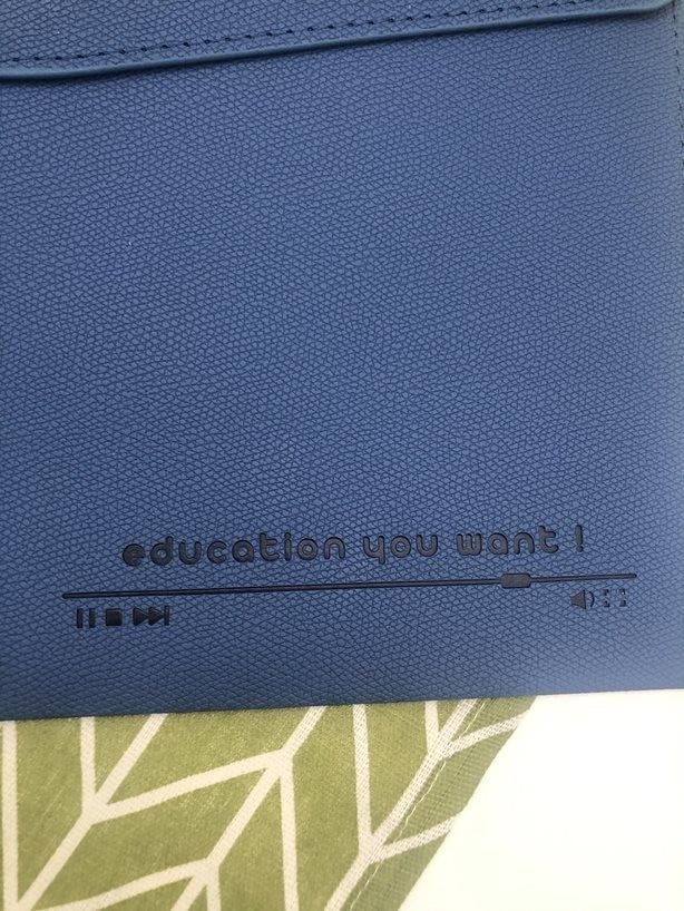 Custom Logo  Thickened leather pebbled pattern folder file bag | Premium Corporate Gifts and Custom Gifts