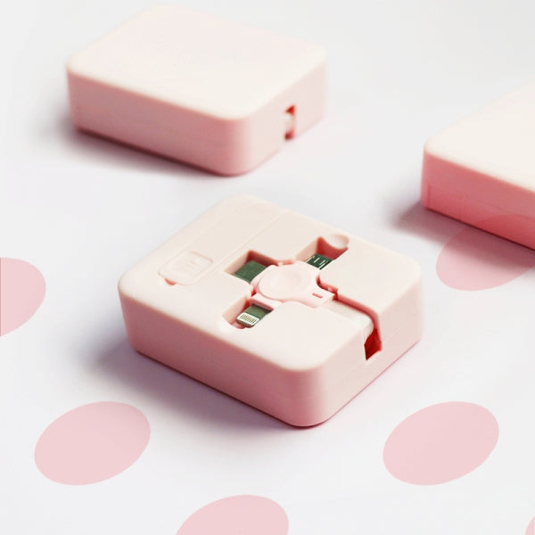 Custom Logo Multi-color mobile phone telescopic three-in-one data cable | Premium Corporate Gifts and Custom Gifts