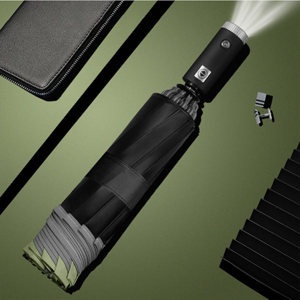 Custom Logo LED Light Folding Reverse Umbrella | Premium Corporate Gifts and Custom Gifts