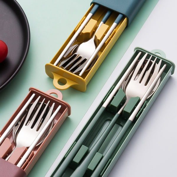 Custom Logo   304 stainless steel pull-out cutlery set | Premium Corporate Gifts and Custom Gifts
