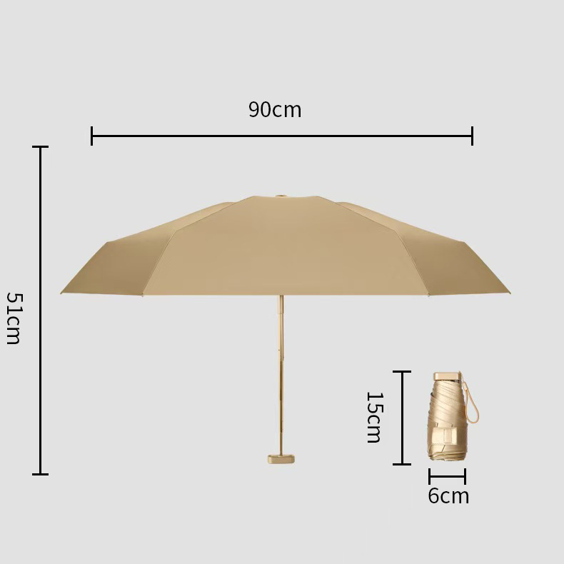 Custom Logo 5-Fold Mini Umbrella | Premium Corporate Gifts and Custom Gifts
