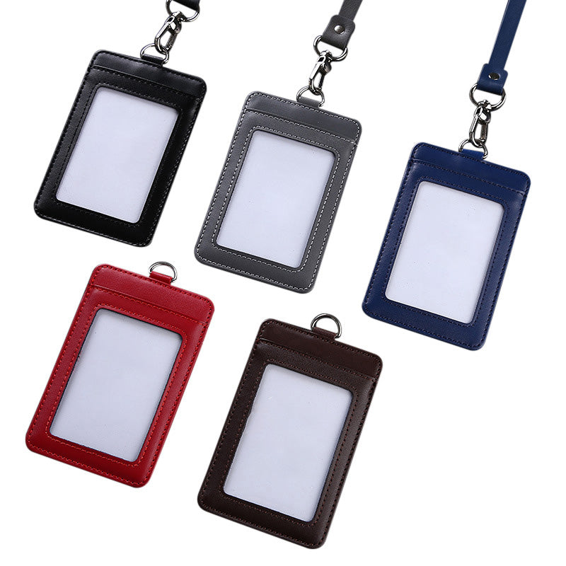 Custom Logo Glossy leather lanyard ID case | Premium Corporate Gifts and Custom Gifts