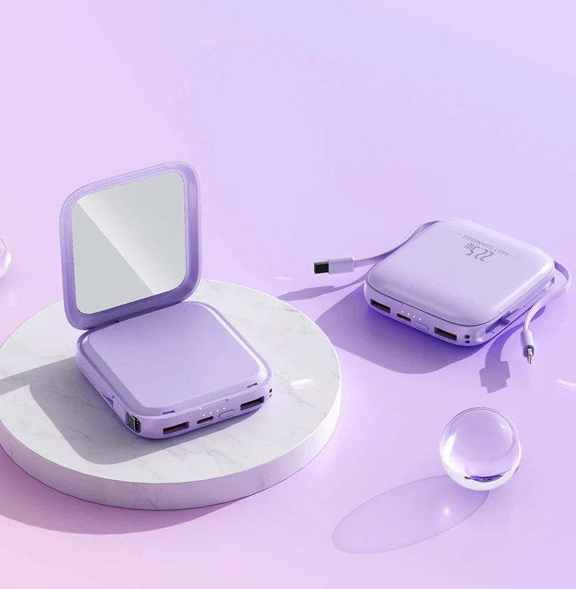 Custom Logo High-value makeup mirror power bank | Premium Corporate Gifts and Custom Gifts