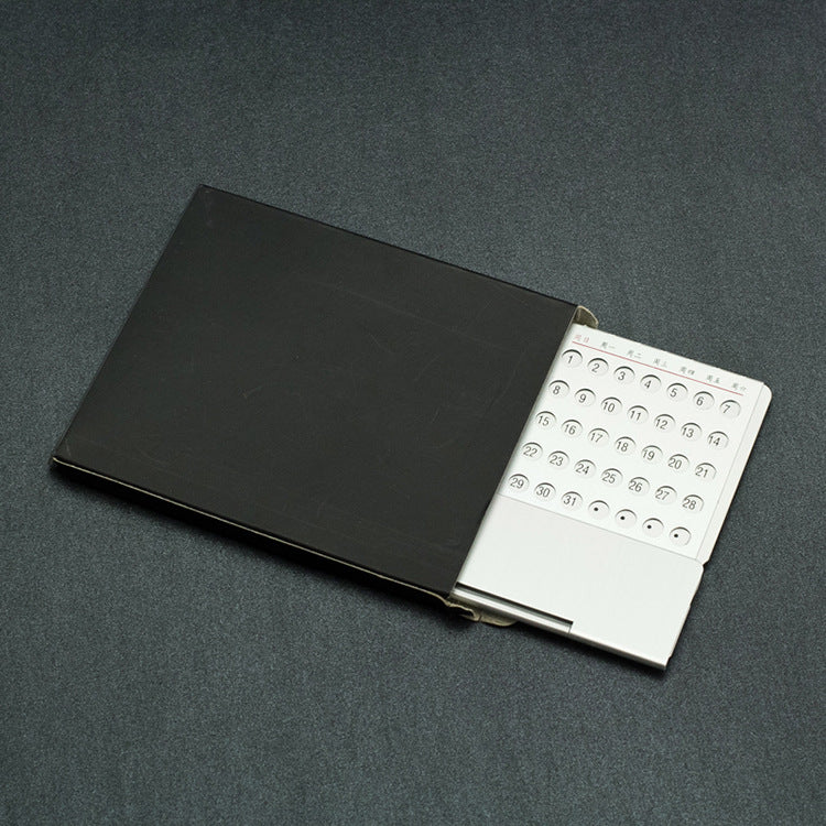 Custom Logo Creative Ultra-thin Aluminum Perpetual Calendar | Premium Corporate Gifts and Custom Gifts