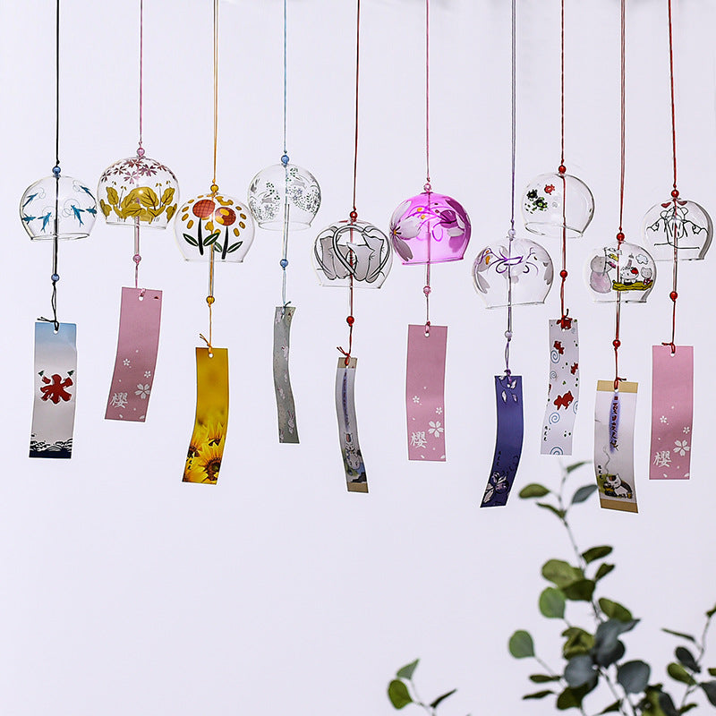 Custom Logo Japanese Glass Small Wind Chime Charm | Premium Corporate Gifts and Custom Gifts