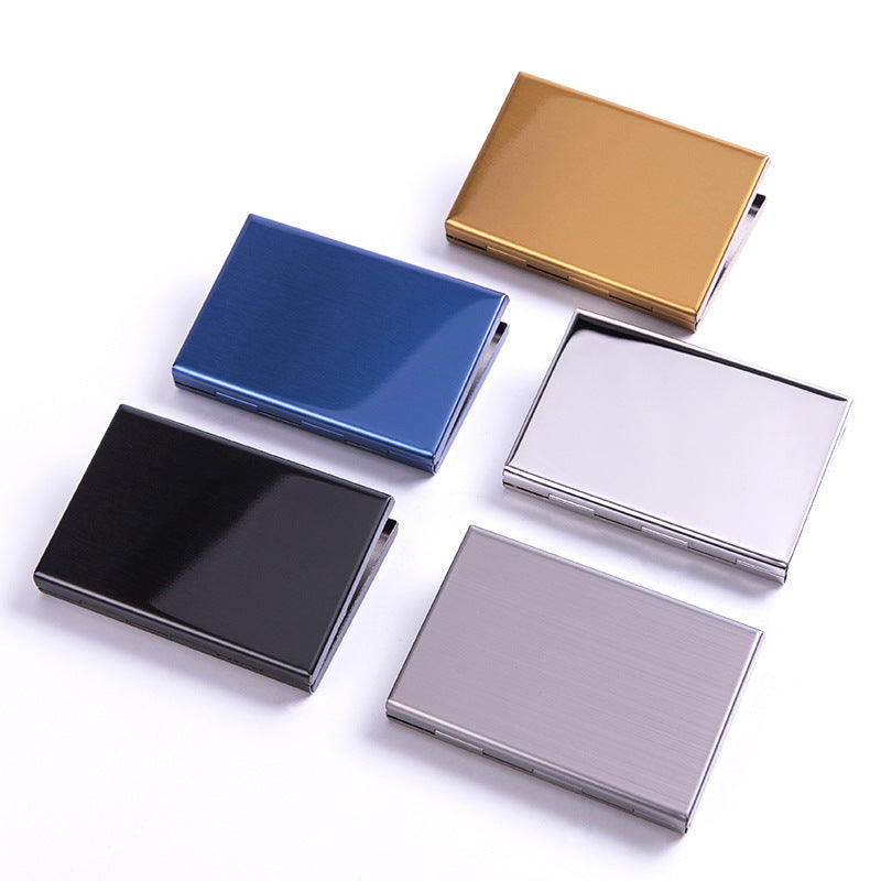 Custom Logo Simple Aluminum Alloy Business Card Holder | Premium Corporate Gifts and Custom Gifts