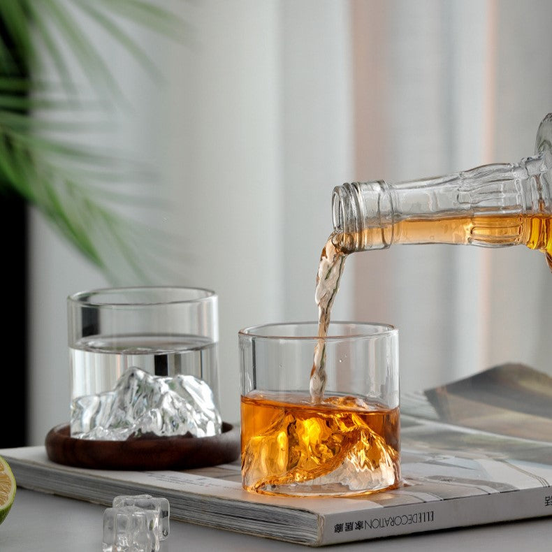 Custom Logo Textured Guanshan Glass Cup | Premium Corporate Gifts and Custom Gifts