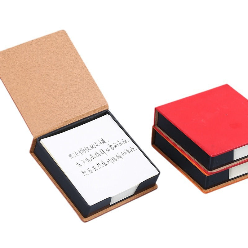 Custom Logo Desk leather box note paper | Premium Corporate Gifts and Custom Gifts