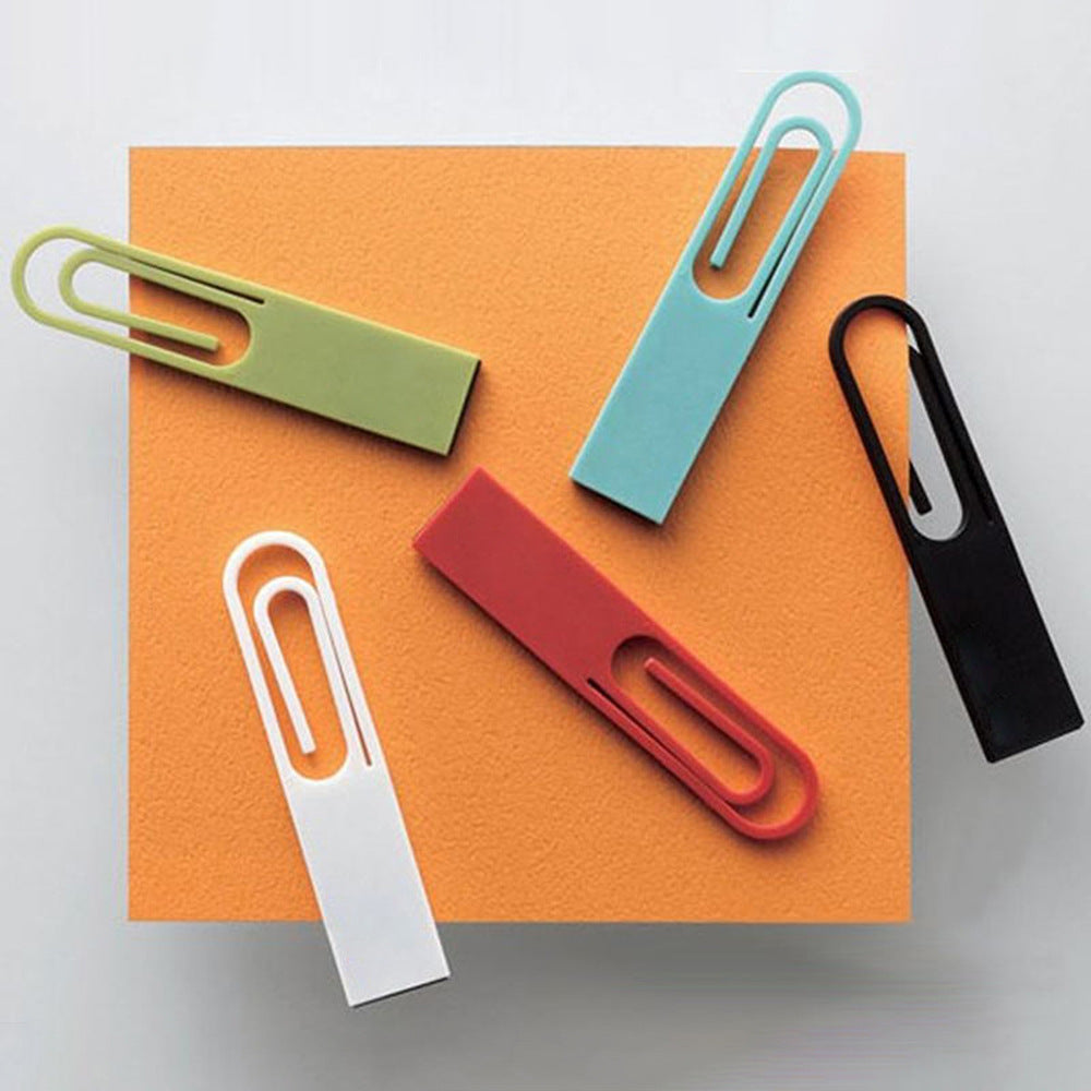 Custom Logo Multi-color paper clip shaped flash drive | Premium Corporate Gifts and Custom Gifts
