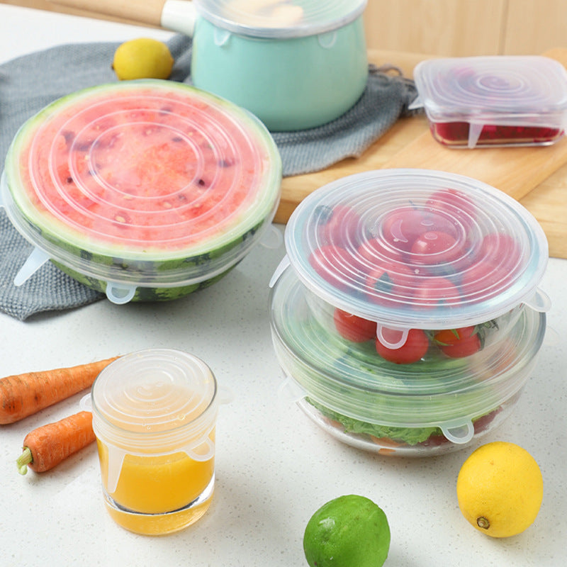 Custom Logo Silicone Fresh-keeping Lid 6-piece set | Premium Corporate Gifts and Custom Gifts