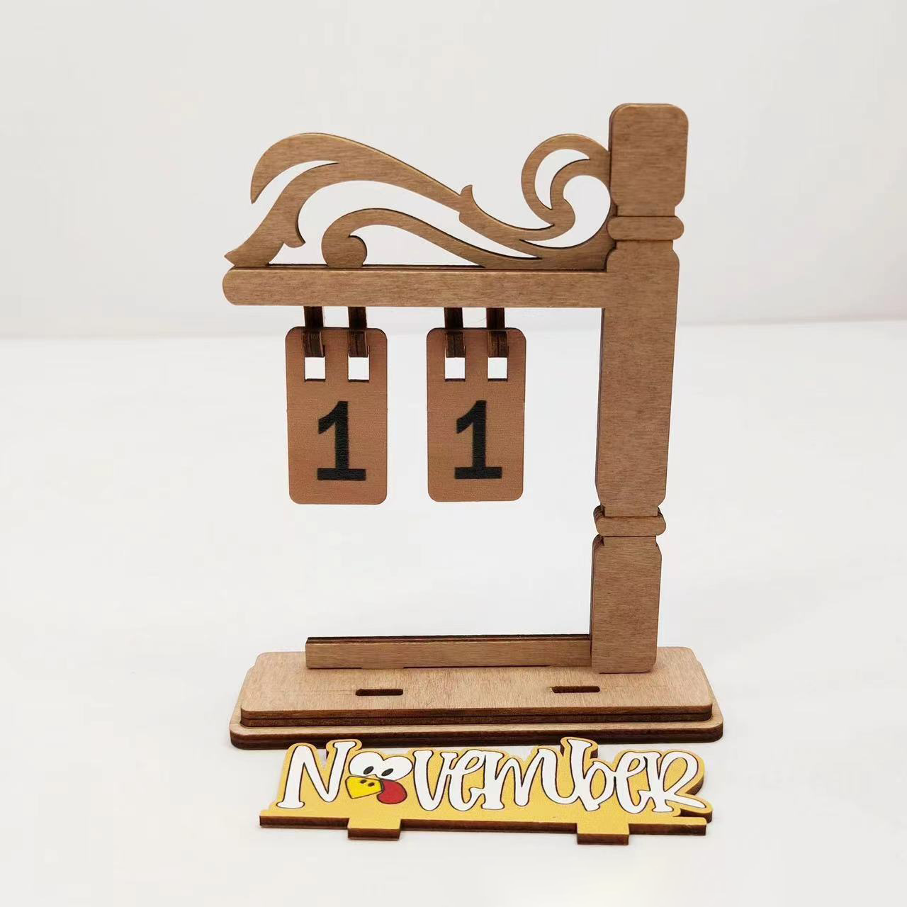 Custom Logo Wooden Perpetual Calendar | Premium Corporate Gifts and Custom Gifts