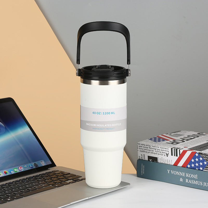 Custom Logo Double Drink Handheld Tumbler Thermos Mug | Premium Corporate Gifts and Custom Gifts