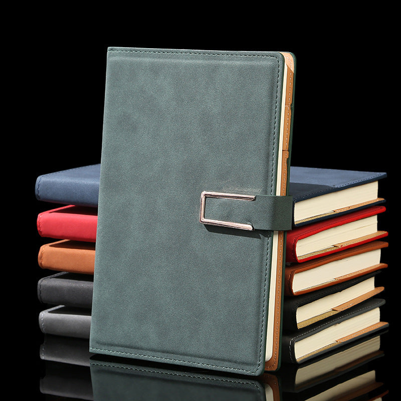 Custom Logo Faux leather U-buckle notebook | Premium Corporate Gifts and Custom Gifts