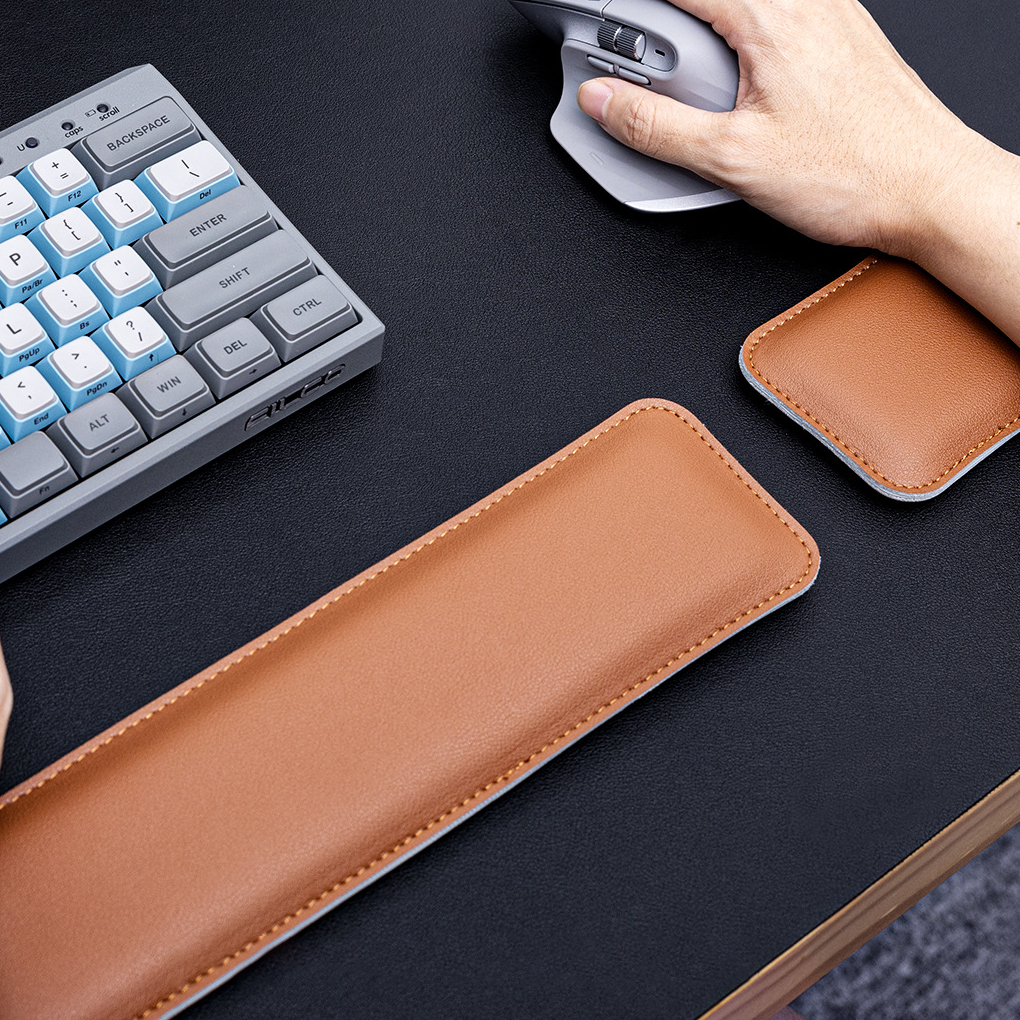 Custom Logo Office Leather Computer Desktop Wrist Pad | Premium Corporate Gifts and Custom Gifts