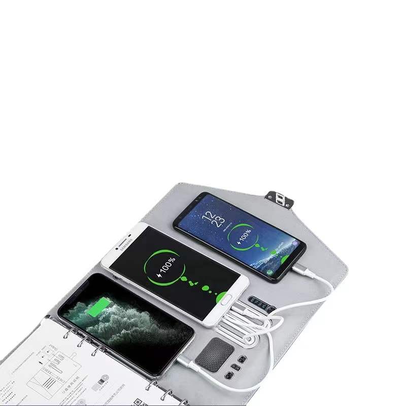 Custom Logo Fingerprint Unlocked Wireless Charging Power Notebook | Premium Corporate Gifts and Custom Gifts