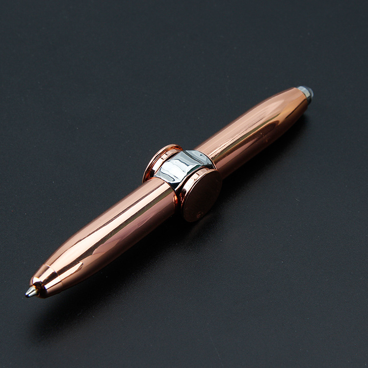Custom Logo Fidget Spiral Turning Light Ballpoint Pen | Premium Corporate Gifts and Custom Gifts