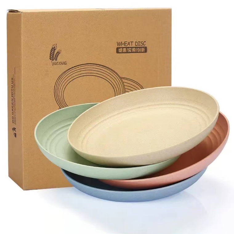 Custom Logo Eco-friendly Wheat Disc (4 packs) | Premium Corporate Gifts and Custom Gifts