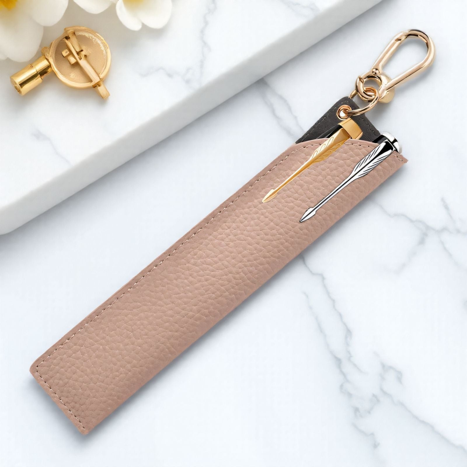 Custom Logo Leather Advertising Pen Portable Storage Bag | Premium Corporate Gifts and Custom Gifts