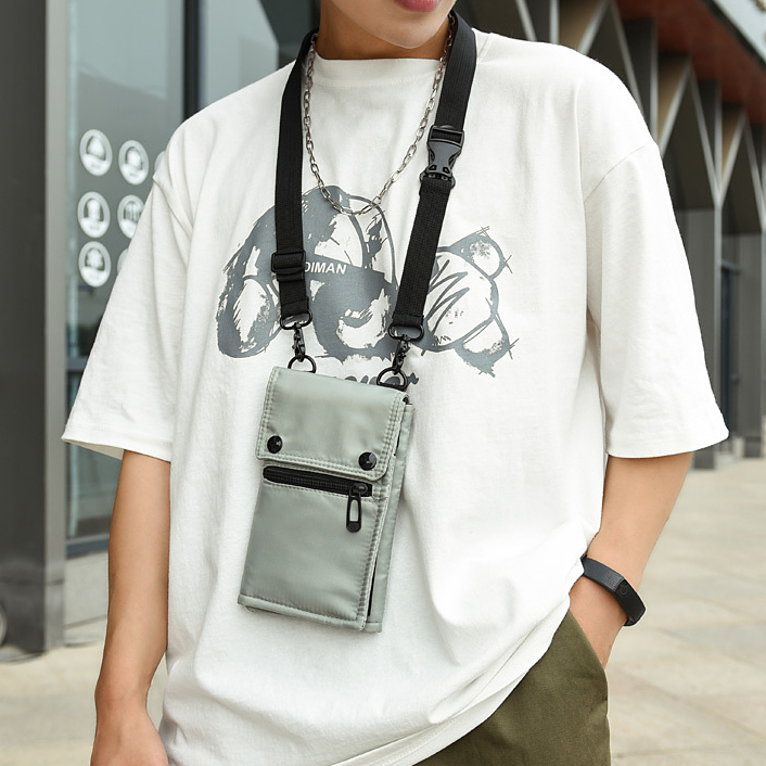 Custom Logo Nylon Water-repellent Mobile Phone Crossbody Bag | Premium Corporate Gifts and Custom Gifts